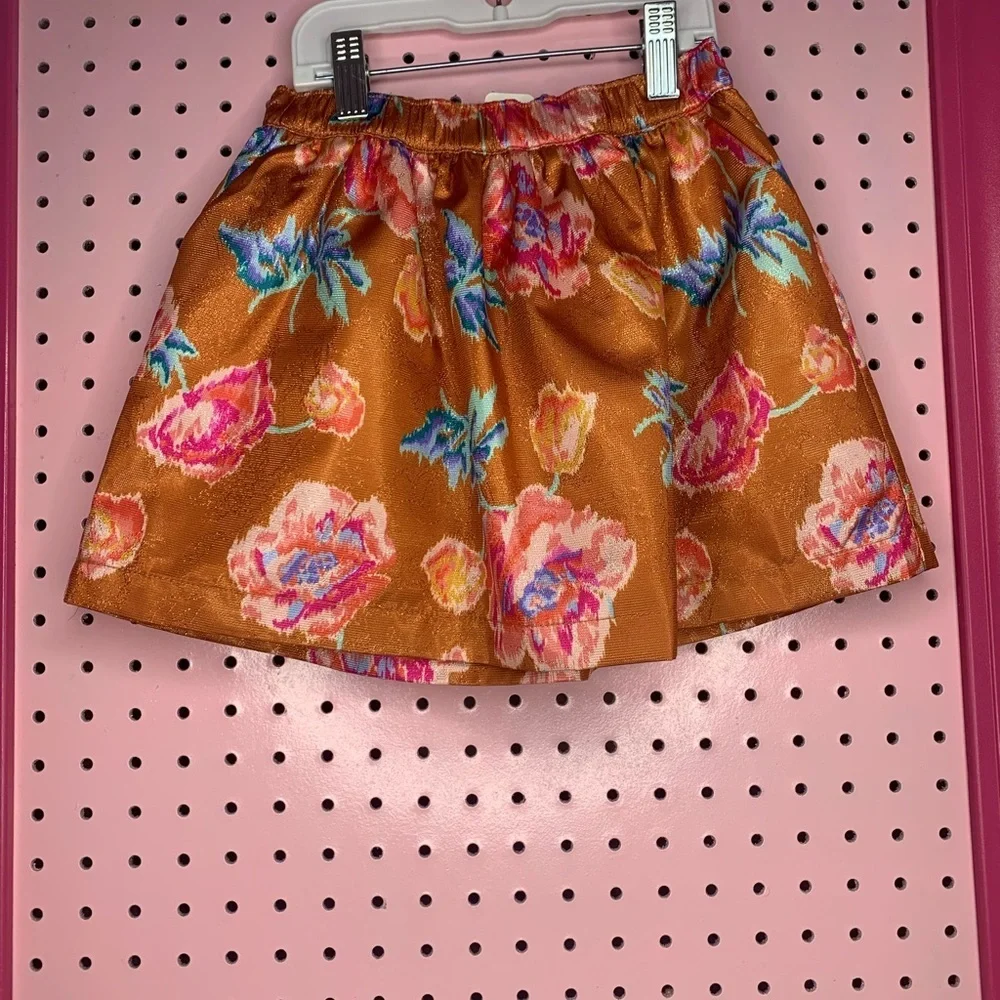 Gymboree Orange Brocade Skirt. Size 4t. NWT. Holiday Photos. Metallic